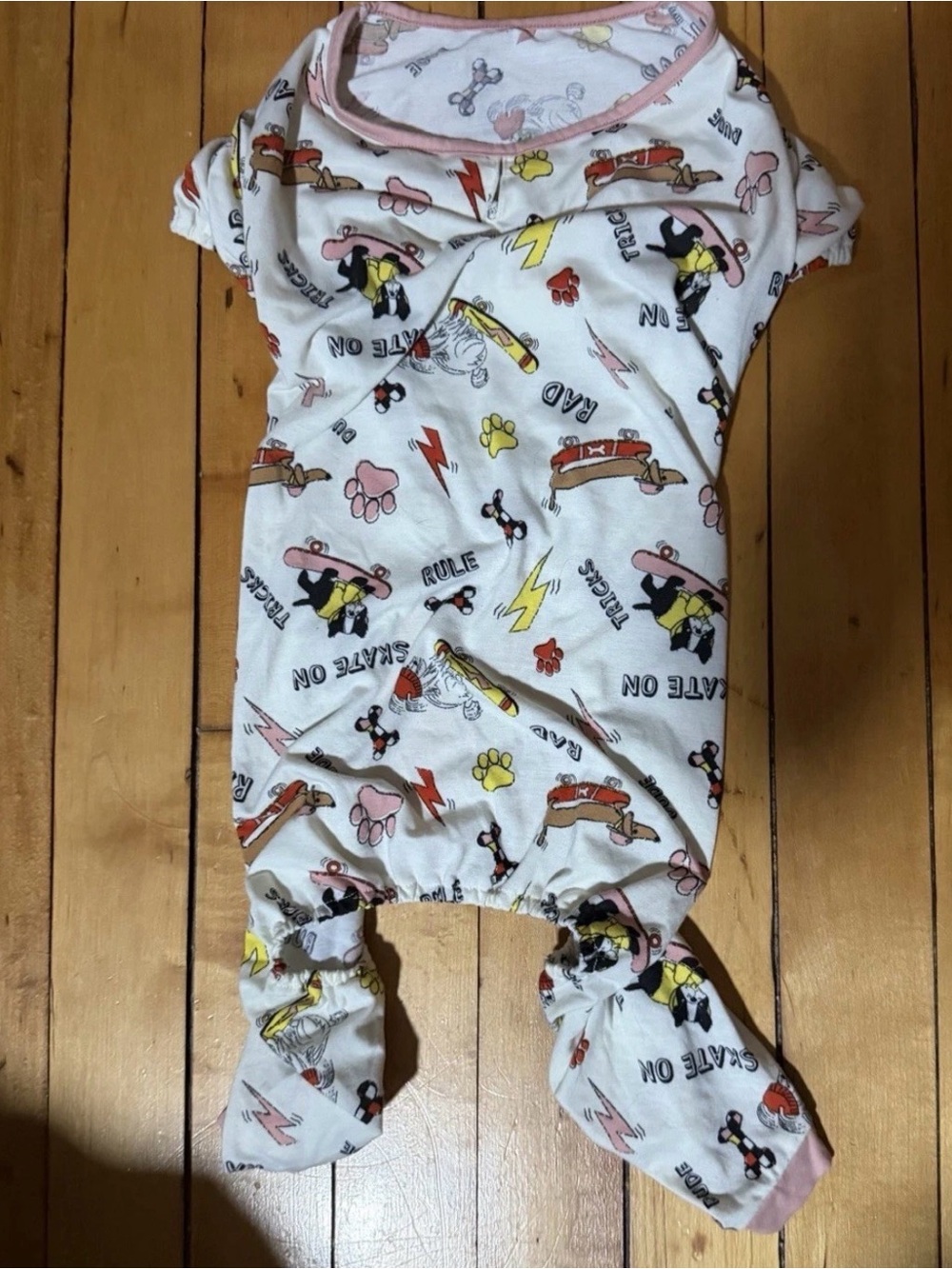 Dog Pet Pajamas Youly Skate On Skater Size XL